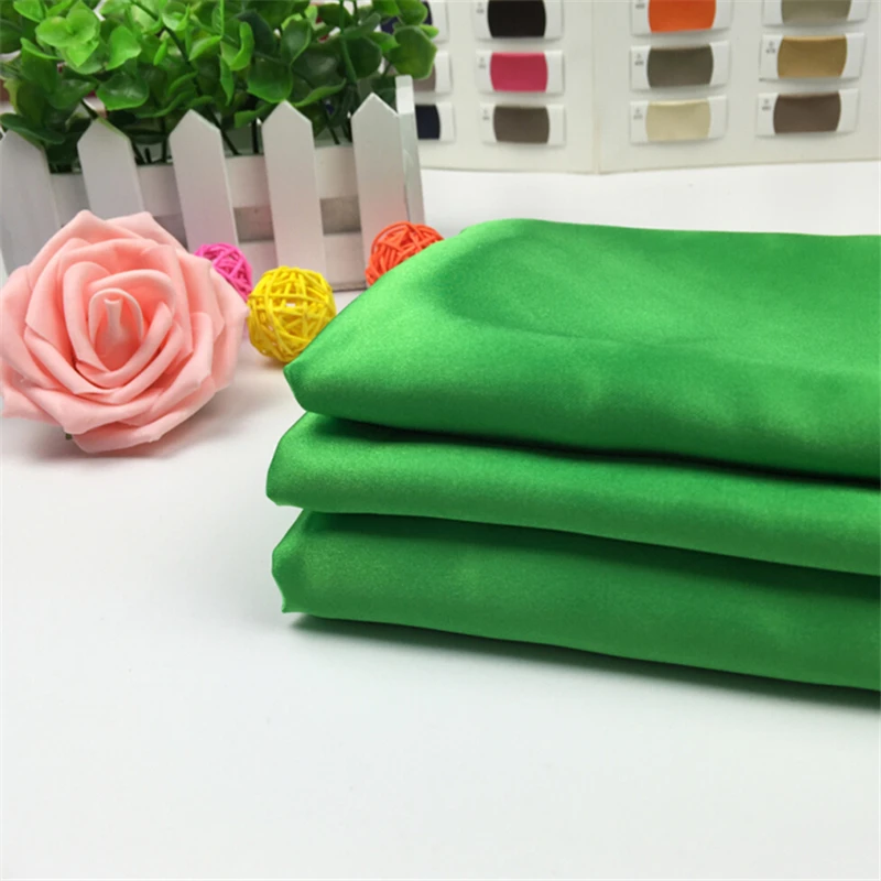 100% полиэстер моющаяся блестящая шелковая ткань гладкая мягкая для платья|silk