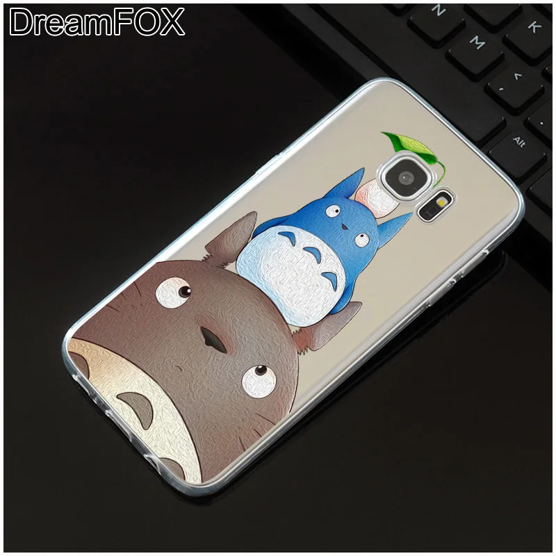 DREAMFOX M266 Neighbor Totoro Anime Soft TPU Silicone Cover Case For Samsung Galaxy S5 S6 S7 S8 S9 S10 5G S10E Lite Edge Plus |