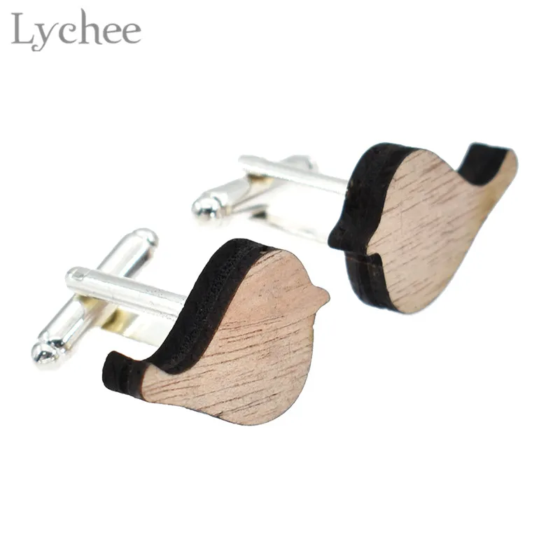 Lychee 1 пара Запонки в форме животных из мультфильма милые запонки унисекс сердца d