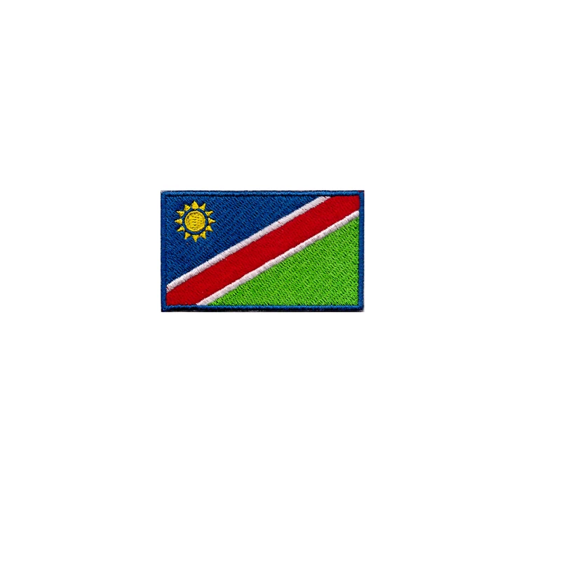 Красный Нигерийский Южно-Африканский марокканский Свазиленд mauritory Rwanda флаг Танзании 3D вышивка патч - Цвет: Красный