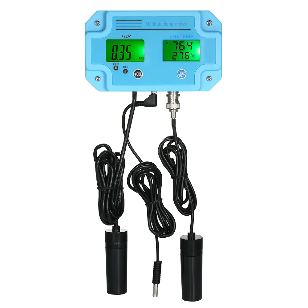 KKMOON Профессиональный рН метр цифровой детектор воды 3 в 1 PH/TDS/TEMP LCD Тестер качества
