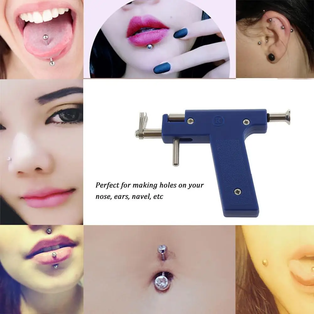 Стальной инструмент для пирсинга пупка носа с 72 шт. серьги гвоздики также