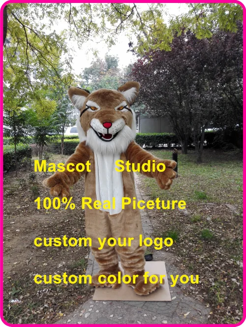 Костюм-талисман дикого кота персонализированный маскарадный костюм bobcat