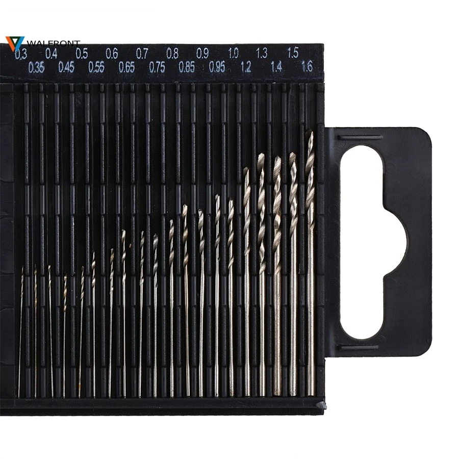 20 шт. миниатюрные спиральные сверла из быстрорежущей стали высокоскоростные