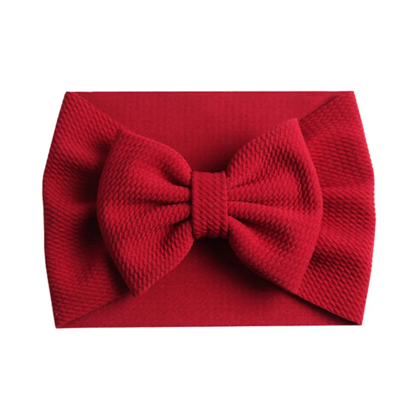 

New Baby Newborn Hair Bands Hair Bows Headband For Kids Headwrap Textured Fabric Elastic DIY Girls Baby Hair Accessories