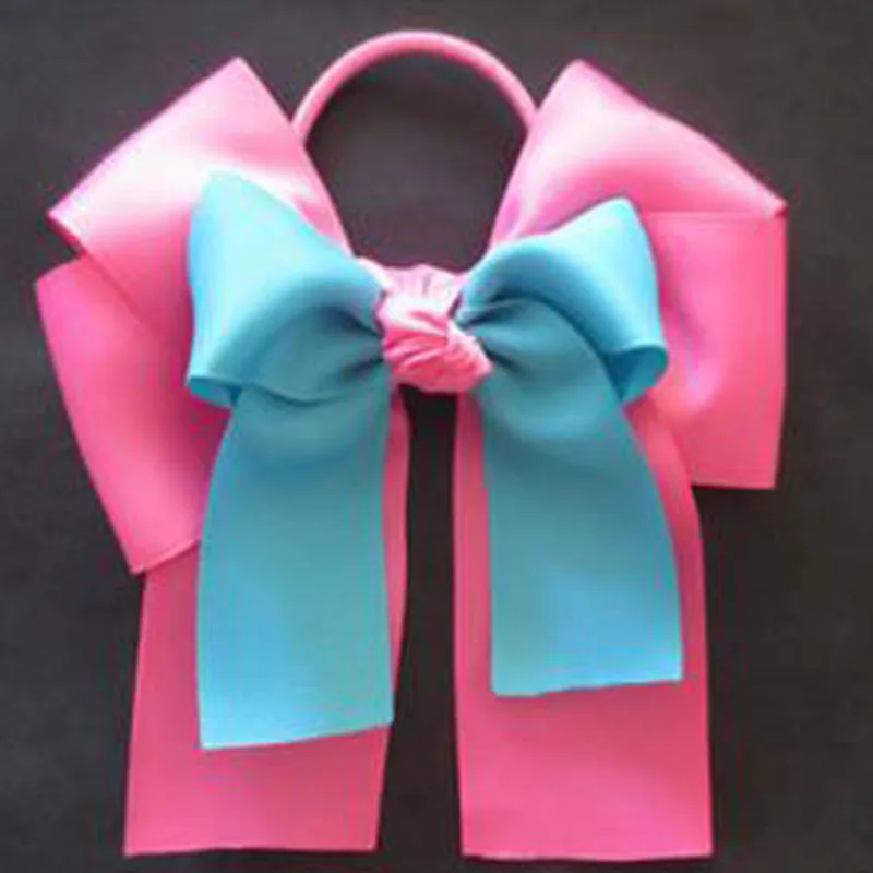 10 pcs 6&quot beautifulCheer Bows Cheerleading Bow Girl Elastic Band With Ponytail Hairbows Free Shipping | Аксессуары для одежды