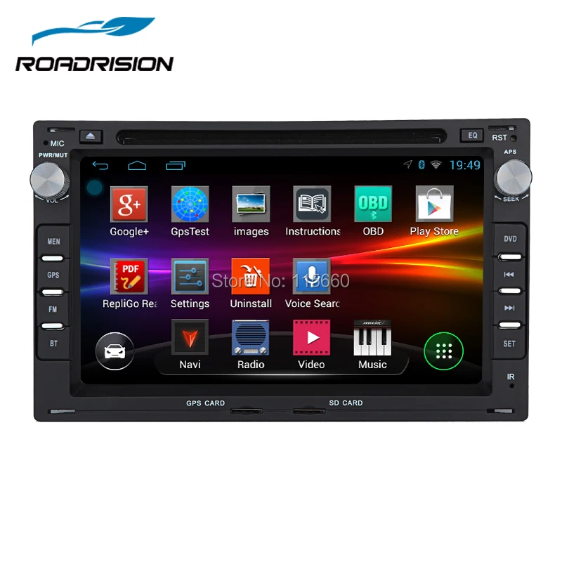 RoadRision Android 6 0 четырехъядерный 2 Din Автомобильный gps навигация DVD для Volkswagen VW PASSAT B5