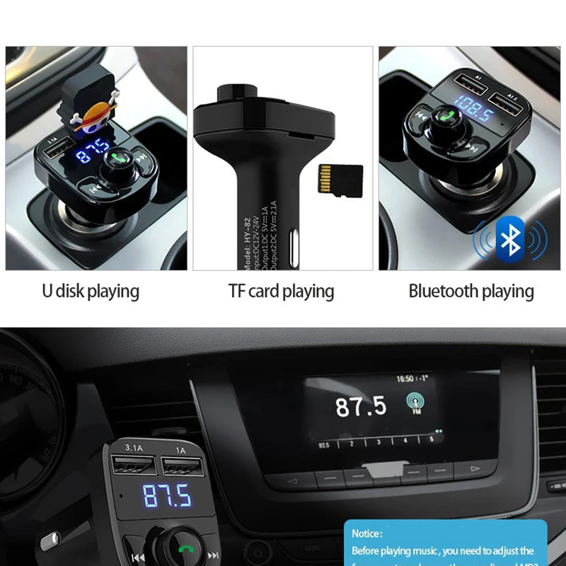 Новинка беспроводной fm передатчик Bluetooth Автомобильный MP3 плеер прикуриватель