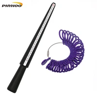 phyhoo ring sizer gauge mandrel stick finger sizing measuring jewelry tool us sizer