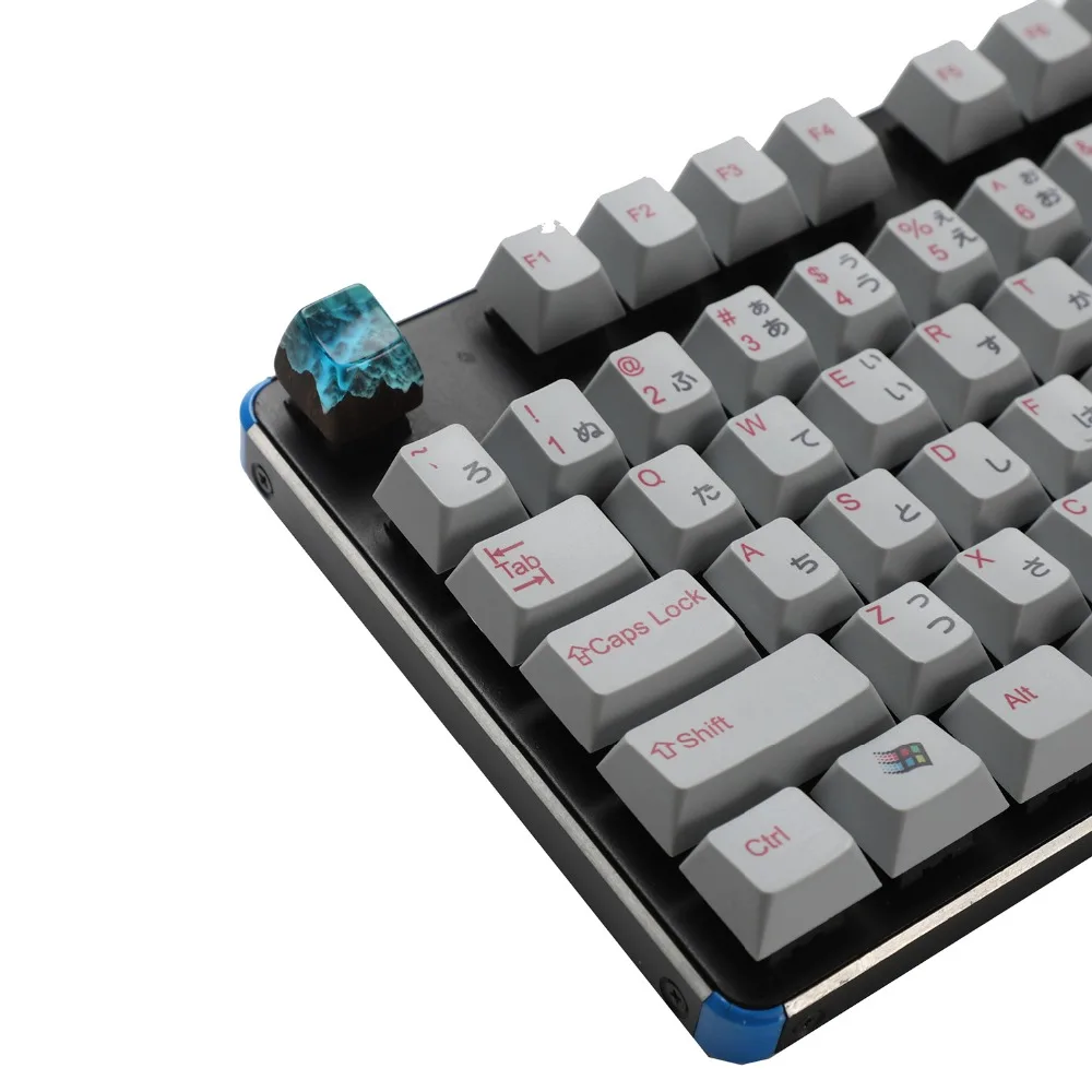 Новинка Keycap SA Profile R1 синий зеленый для вишни MX механическая клавиатура из