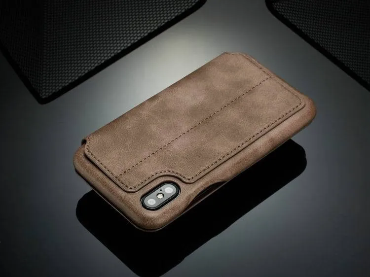 Fundas чехол для iphone 7 XR X XSMAX XS, роскошный флип-чехол для телефона, кожаная сумка для iphone 6, 6 S, 8 plus, чехол-книжка с подставкой для карт, задняя крышка
