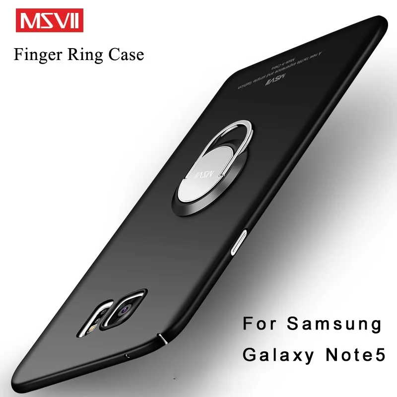 Для samsung Galaxy Note 5 Чехол металлическое кольцо Автомобиля Магнитный держатель