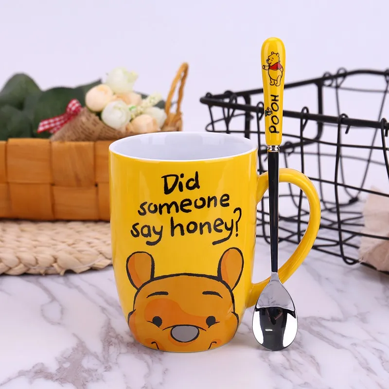 350 ml мультфильм Минни кружка Cute bear в форме шариковой ручки молочные чашки Прекрасный Микки чашка для завтрака для детей Рождественский подарок