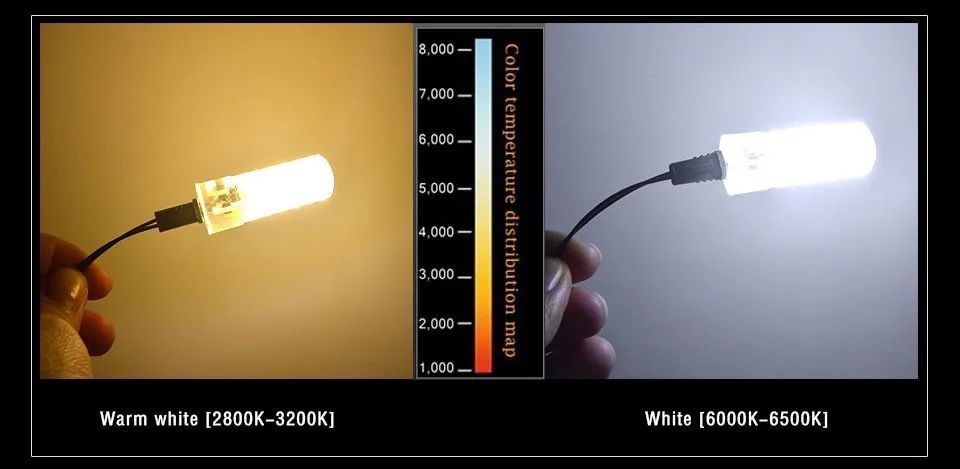 G9 3W 3014 LED 64 SMD Холодный/теплый белый Энергосберегающая кукурузная лампа Замена