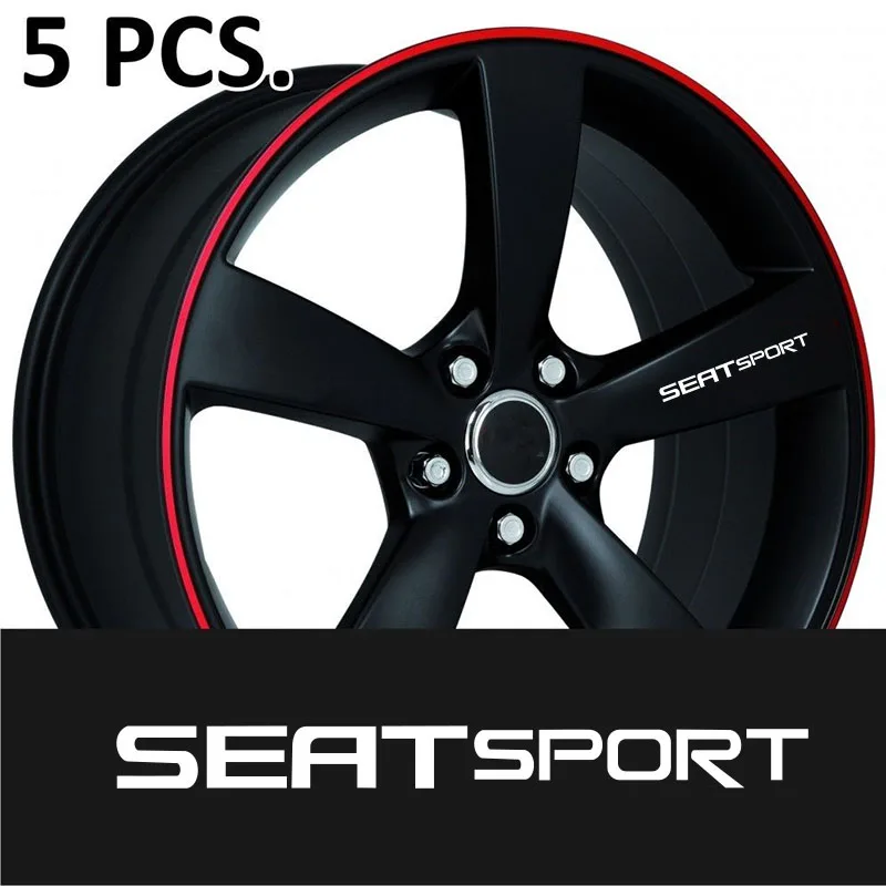 5 шт. для сидений спортивные колеса дверь наклейка на ручку графика виниловая