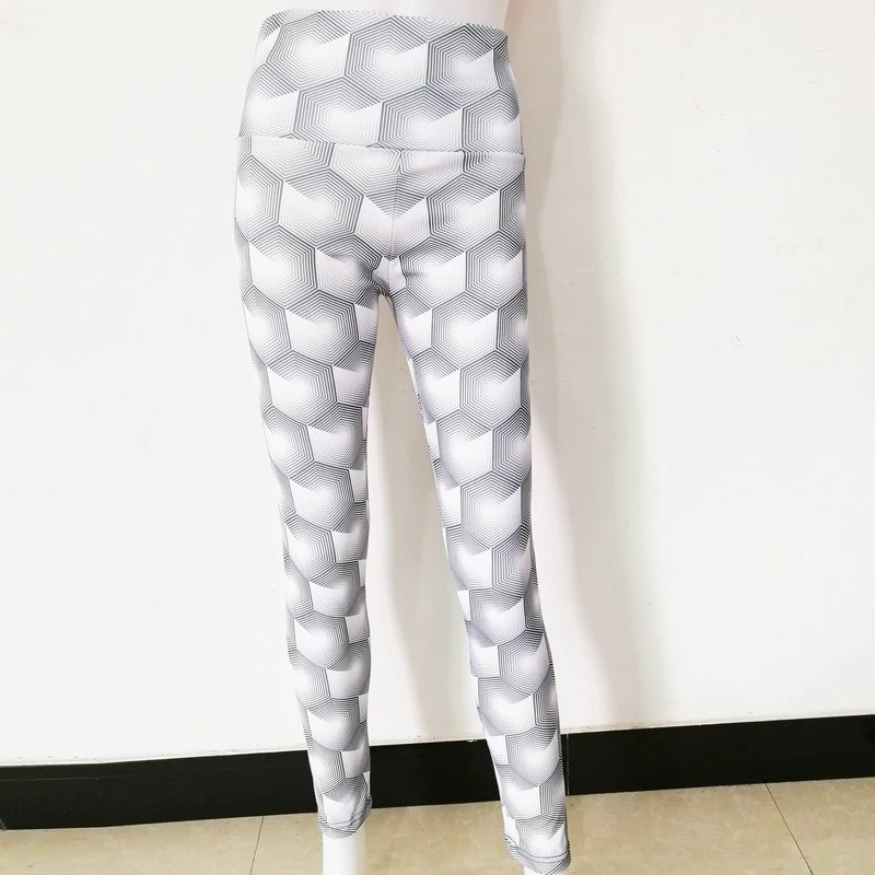 Модные спортивные штаны с высокой талией и цифровым принтом женская одежда для