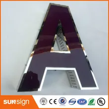 Знак shopfront led channel letter Sign ручной работы Алфавит А|channel letters sign|letter