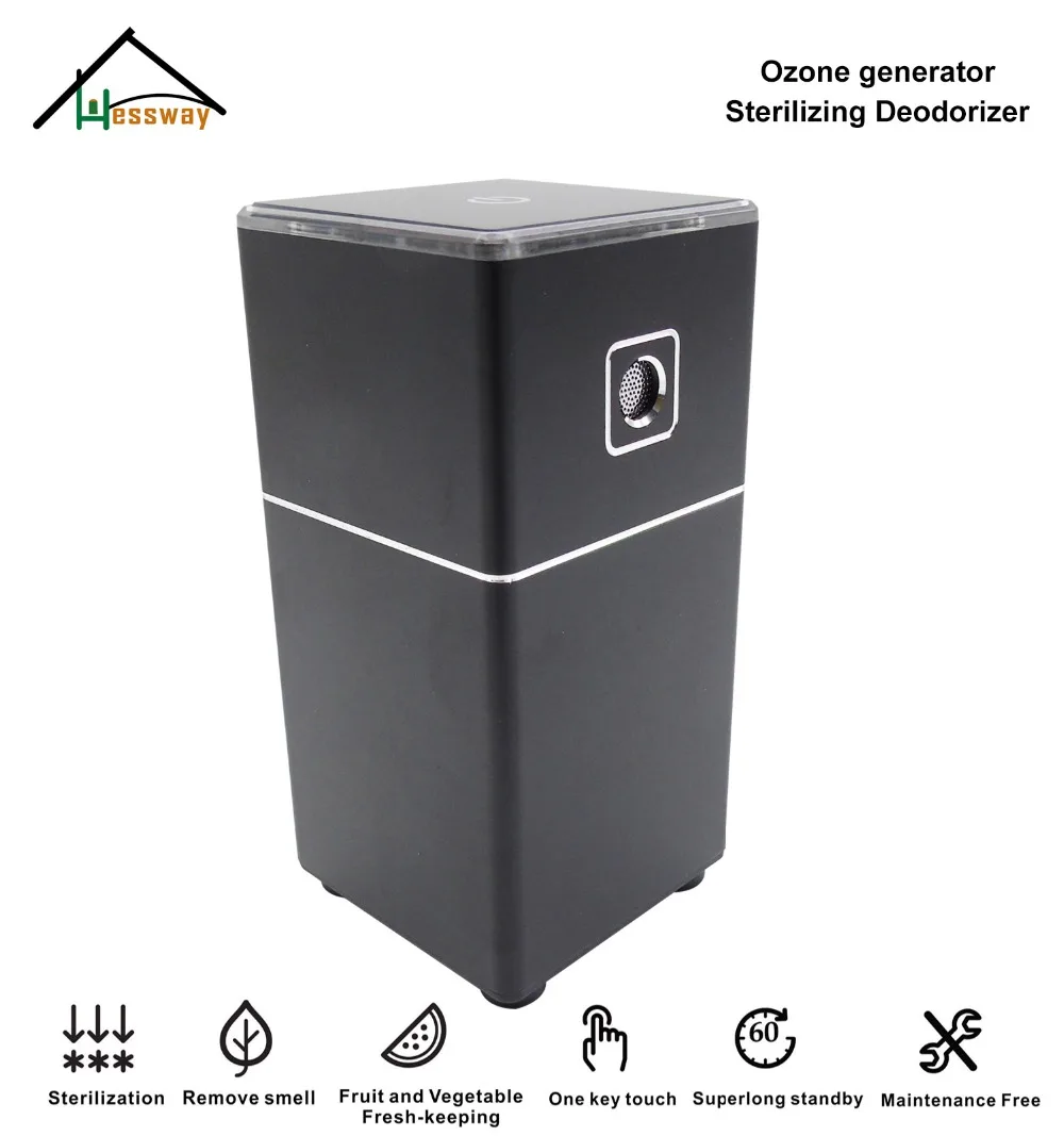 

Aluminum portable ozone generator sterilizer air purifier Sterilizing Deodorizer with Sustainable power supply