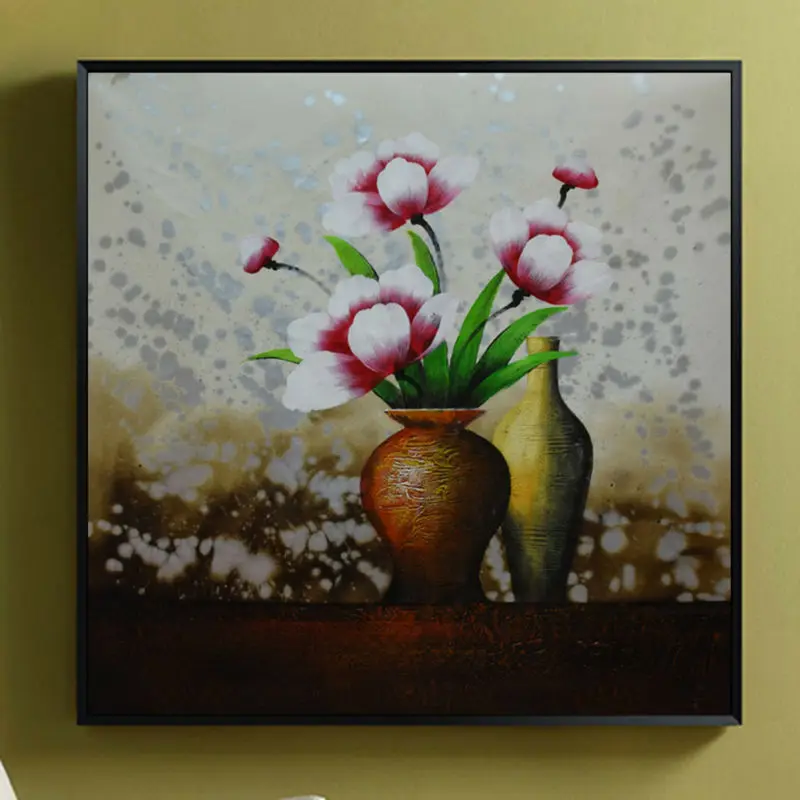 Картина маслом холст ручная роспись абстрактный цветок Настенная картина для