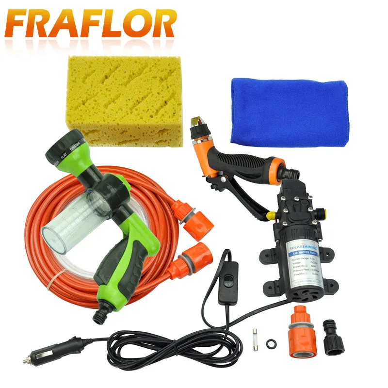 Бытовая самовсасывающая электрическая Автомойка 12 В мойка автомобиля насос для