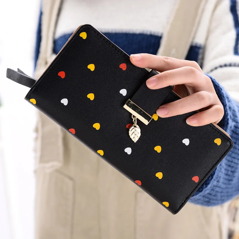 2018 Длинные кошельки MONNET CAUTHY милые женские Модные Цветные для отдыха черного