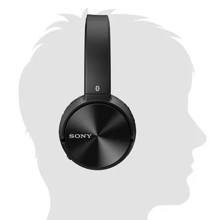 Беспроводная стереогарнитура SONY NFC Bluetooth черный с микрофоном для MDR ZX330BT|Наушники
