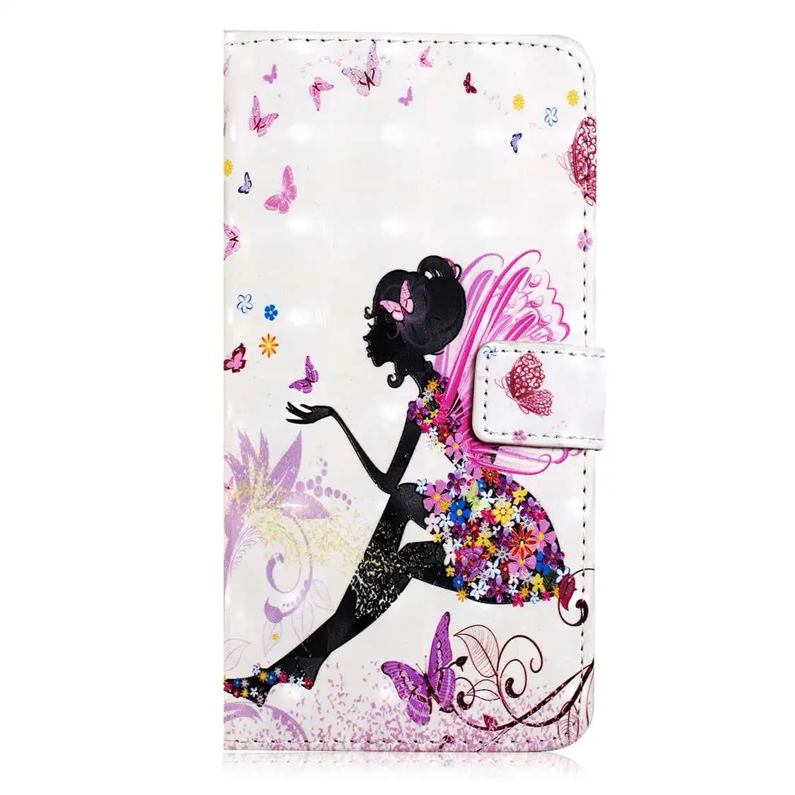 Прозрачный Модный Роскошный кожаный чехол для samsung Galaxy J3 J5 J7 J310 J510 J710 с откидной крышкой - Цвет: Прозрачный