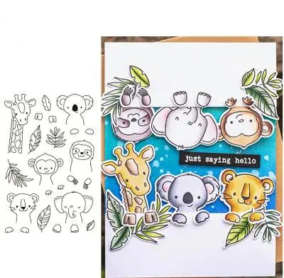 Портретные палеты металлические штампы и прозрачные для скрапбукинга