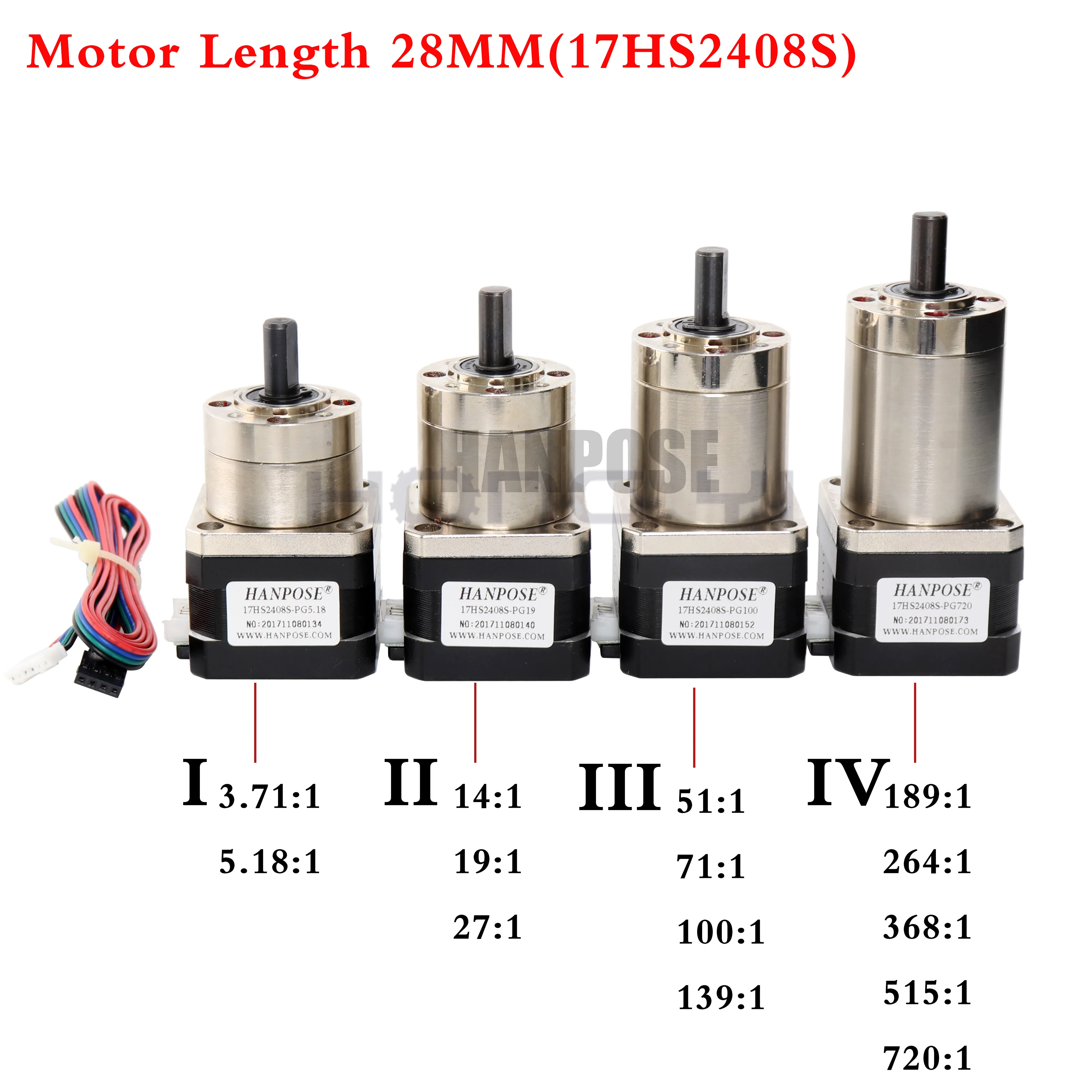 

Free shipping Nema 17 Step Motor for3D 4-lead 42 motor Extruder Gear Stepper Motor Ratio Planetary Gearbox Nema17 Stepper Motor