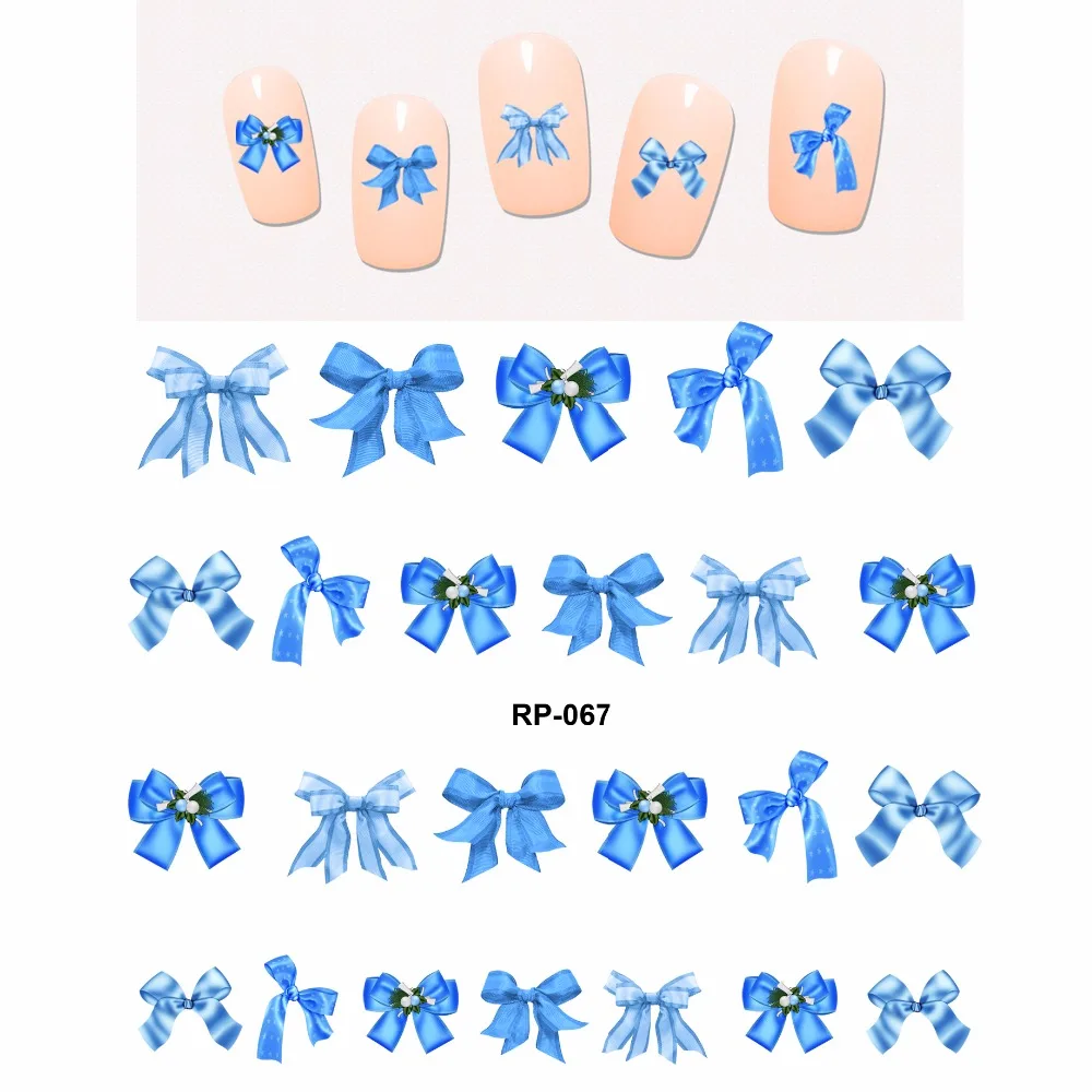 

NAIL ART BEAUTY NAIL STICKER WATER DECAL SLIDER CARTOON BLUE CHRISTMAS XMAS RIBBON GIFT BOX PIANO BUTTON RP067-072
