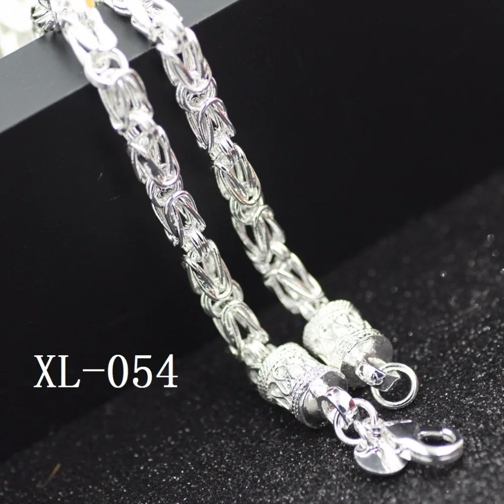 Мужское ожерелье из серебра 100% пробы 5 мм 20 дюймов|jewelry making|sterling silver necklace925 sterling