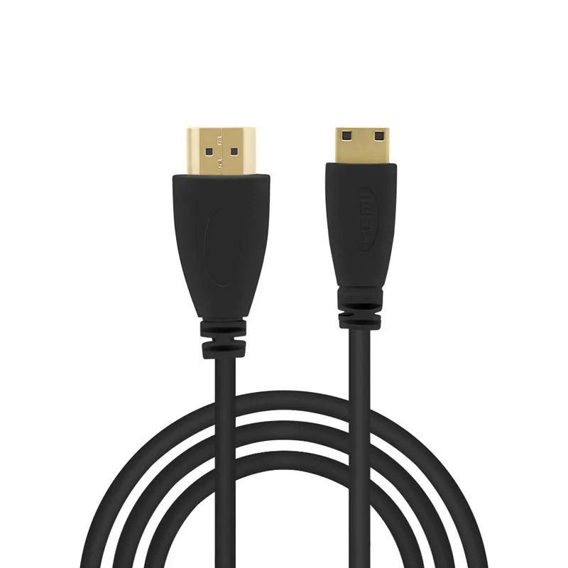 Высокоскоростной позолоченный штекер HDMI в MINI 1 м 5 2 3 Мужской кабель 4 Версия 1080p 3D