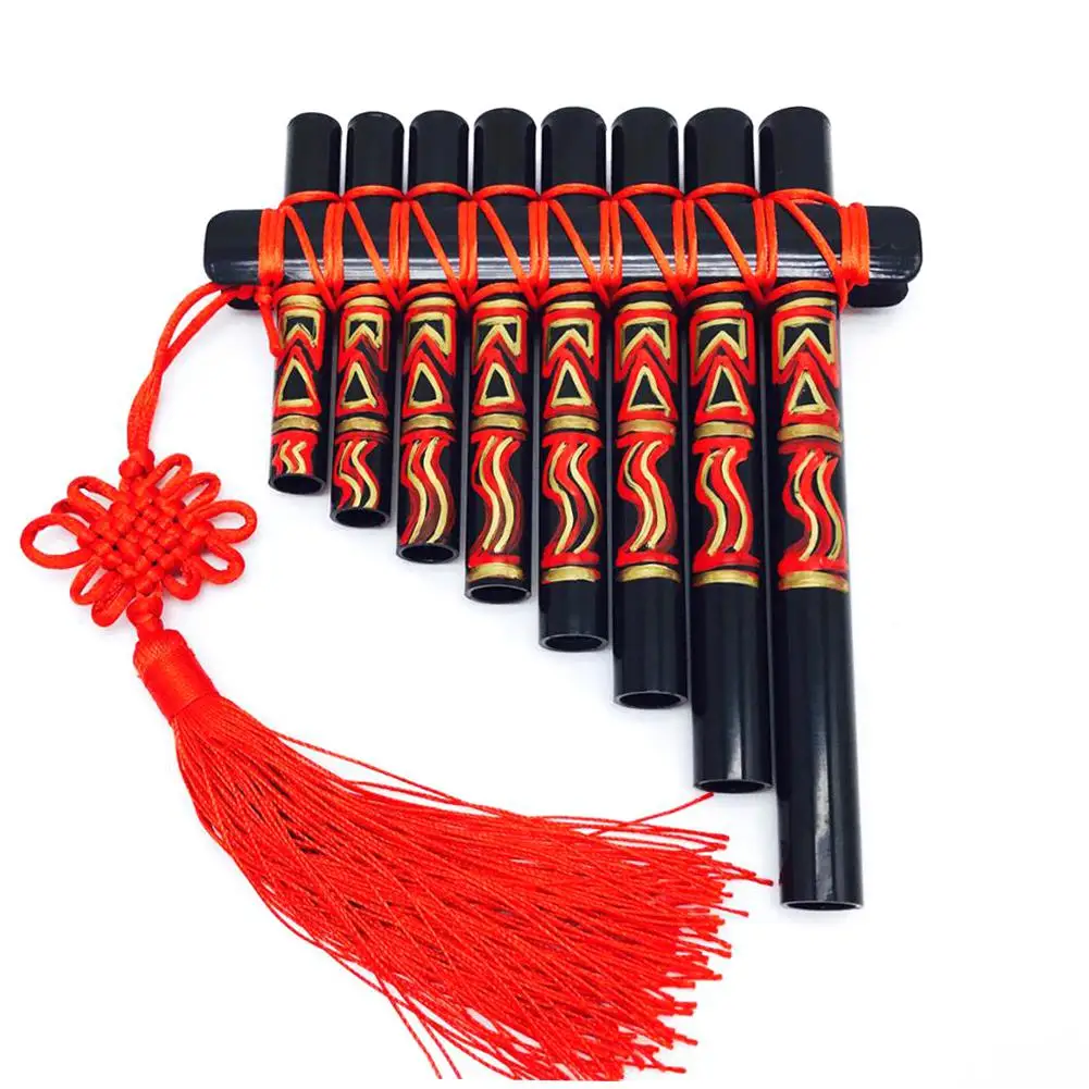 Pan Flute 15 Pipes G Модель Pan Pipe естественная музыка ветер ручная роспись труба дворец Классический китайский стиль