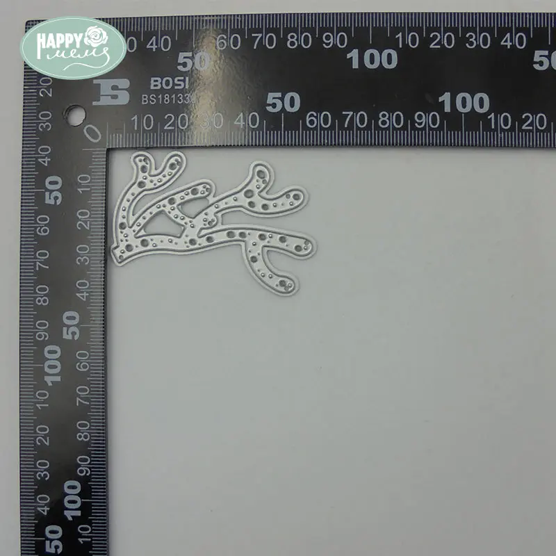 Happymems коралловые металлические Вырубные штампы карточка Изготовление поделок