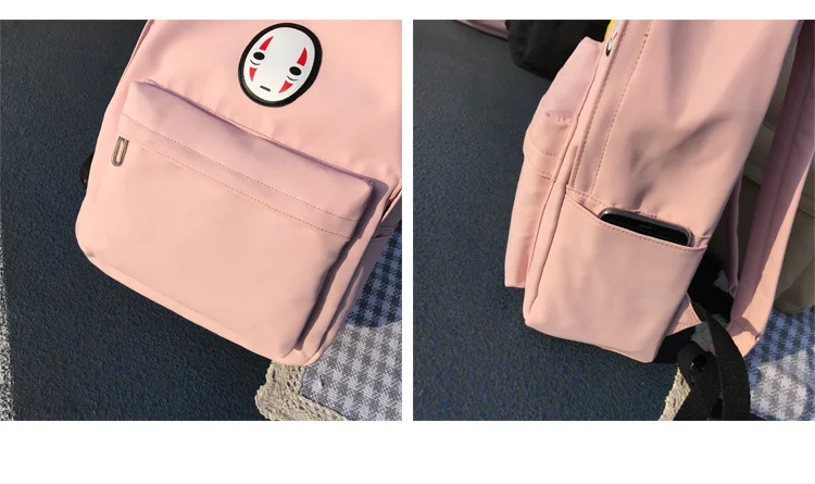 Harajuku милые женские холщовые рюкзаки, корейский Ulzzang, с принтом аниме, Kawaii, школьные сумки для подростков, девочек, водонепроницаемые, Mochila