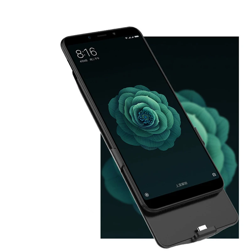 6800 мАч внешняя крышка банка питания для Xiaomi Mi 6X Портативный Задний зажим батарея зарядное устройство чехол для Xiaomi Mi A2 резервный аккумулятор чехол
