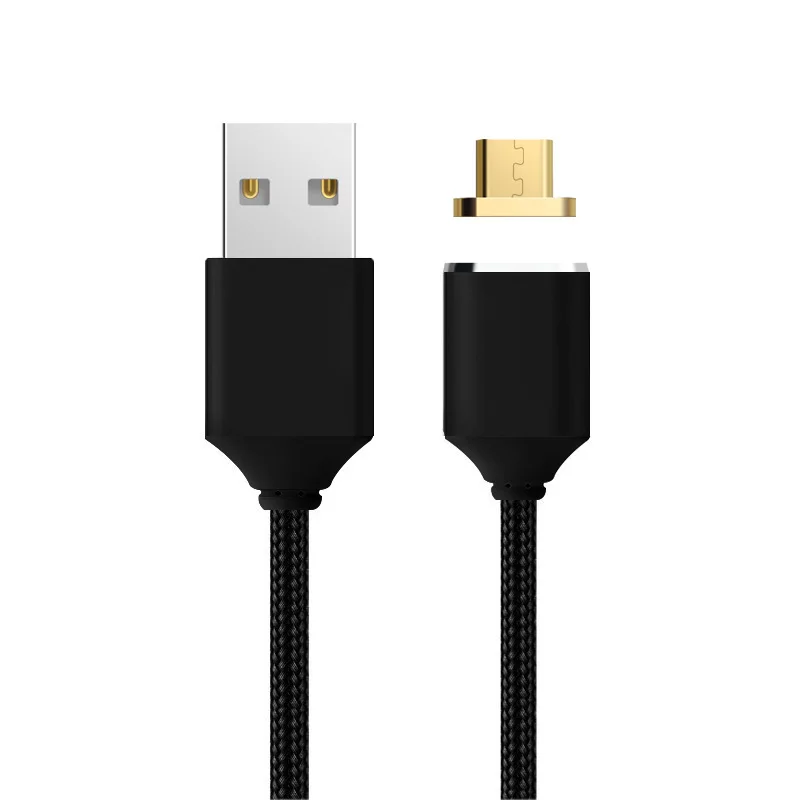 ZRSE Магнитный кабель нейлоновый Магнит Micro USB для зарядки данных быстрой samsung Xiaomi - Фото №1
