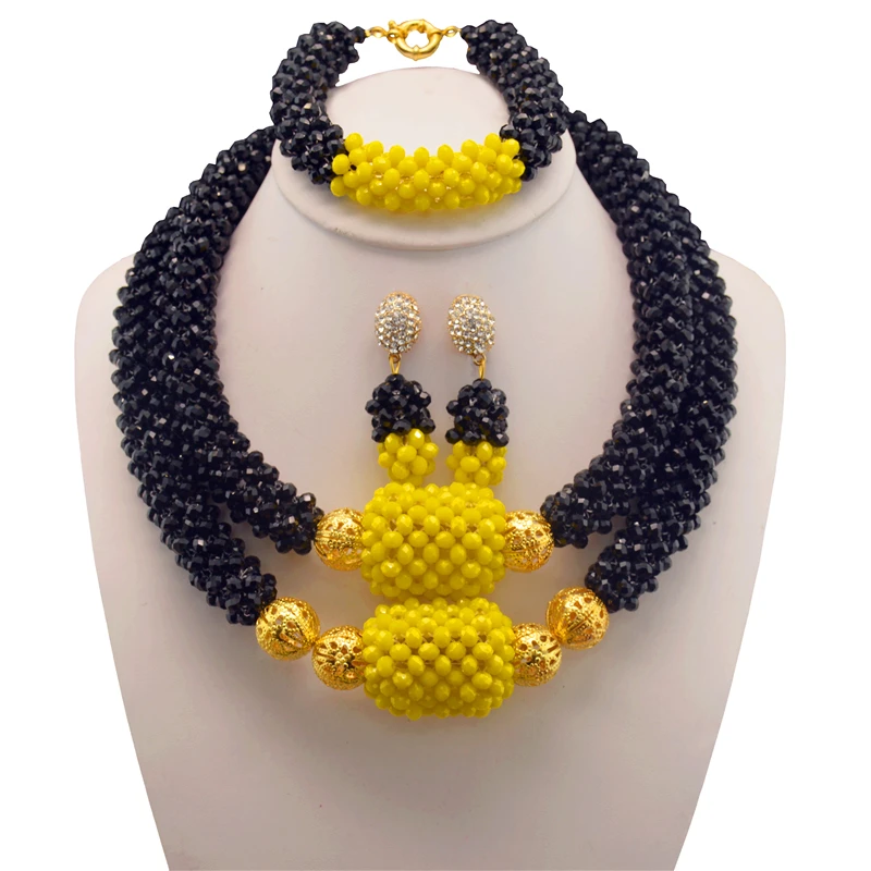 2017 Свадебный костюм в нигерийском стиле эффектные ювелирные изделия для женщин