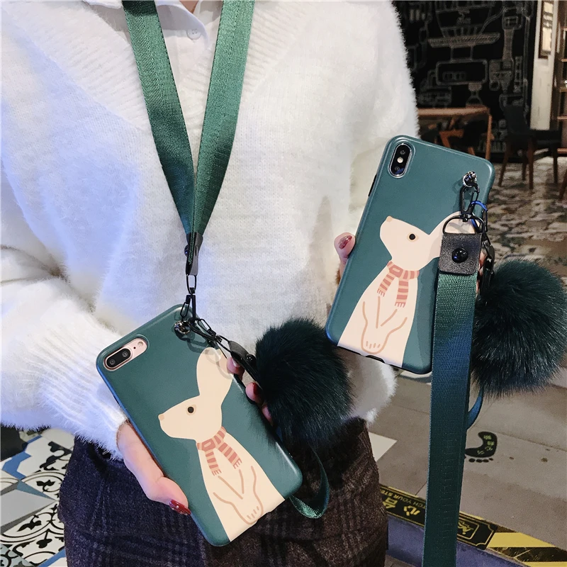 Чехол для iphone XS max Rabbit милый мягкий зеленый чехол 8plus 8 X XR 6s 6sp 7 7P с мультяшным