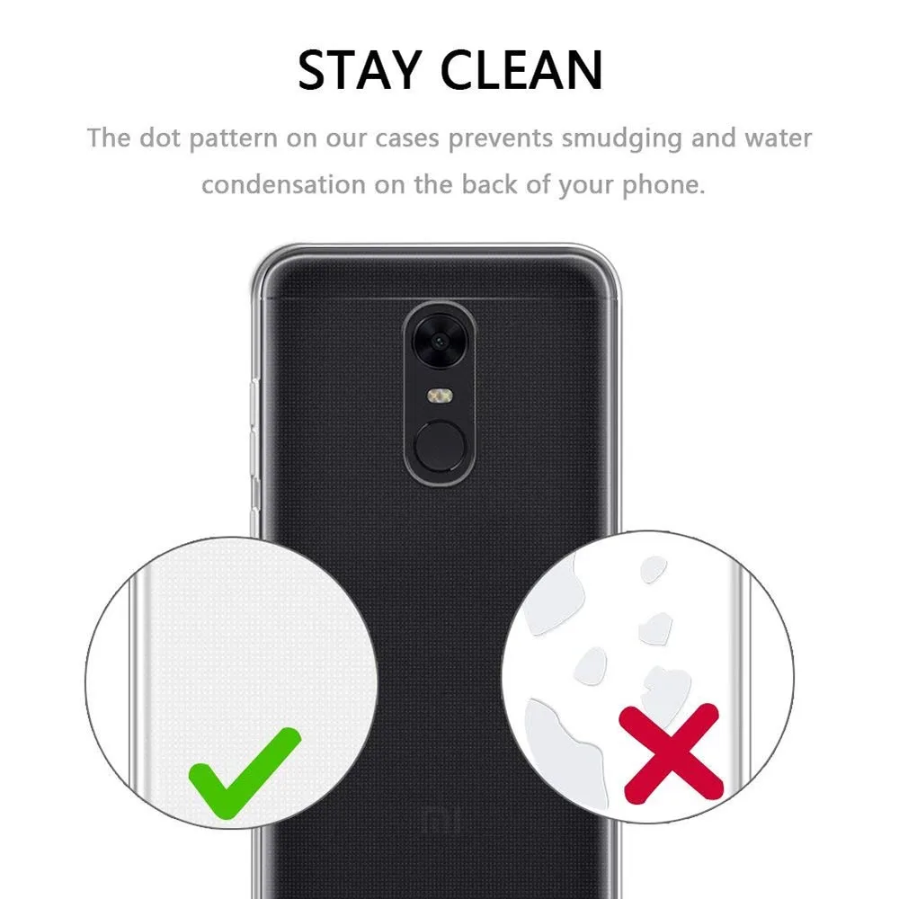 Для Сяо mi красный 5 плюс Примечание 7 6 Pro Чехол Clear мягкий чехол для телефона ТПУ