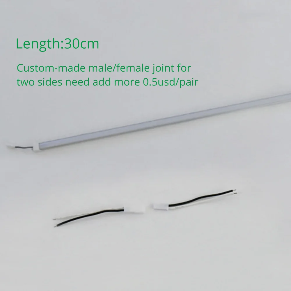 30CM TWO SIDE JOINT Светодиодная подсветка под шкаф 4 Вт 7 Вт жесткая полоса барный светильник s кухня домашний жесткий кварто Книжный Шкаф Полка Шкаф лампа - Цвет: 30CM TWO SIDE JOINT