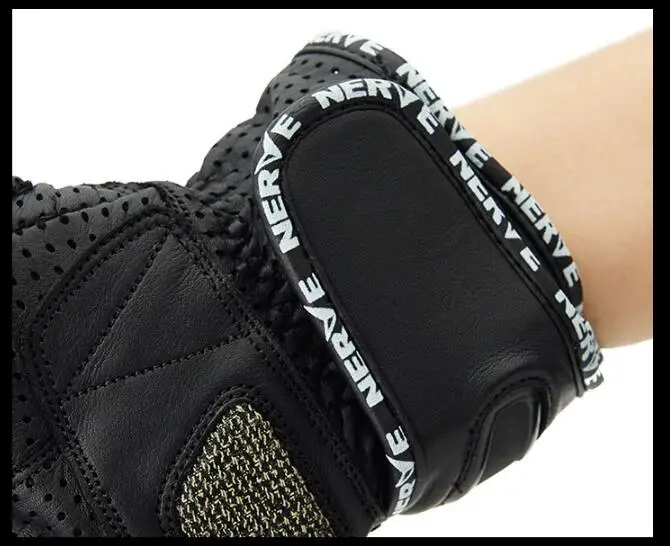 

Men Motorcycle Gloves Outdoor Sports Full Finger Riding Protective Armor Real Leather Breathable gloves Touch screen carbon