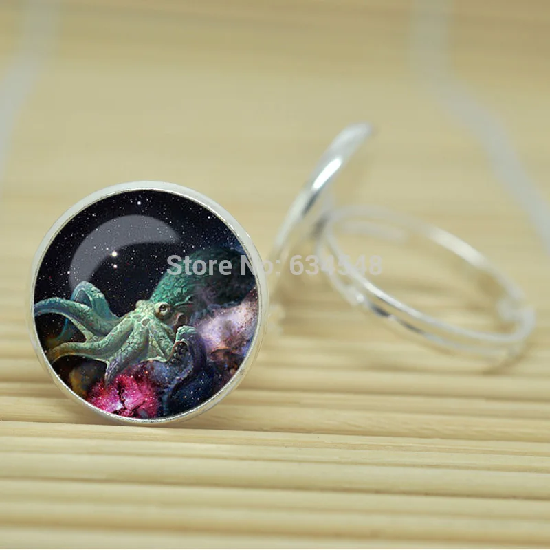 1 шт. туманность осьминог кольца галактики ювелирные изделия стекло кабошон