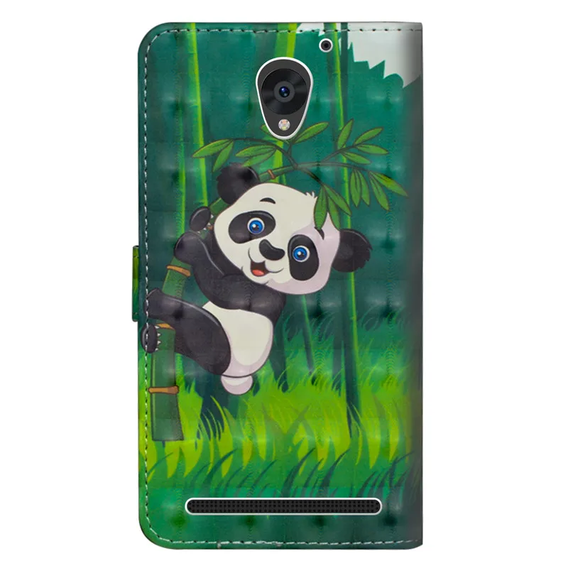 Флип-кожаный чехол для lenovo Vibe C2, чехол для lenovo C 2 K10a40, чехол, 3D панда, кошелек, подставка, чехол для телефона s