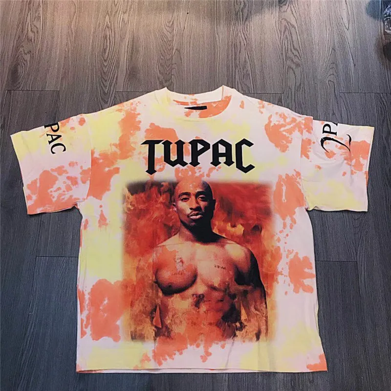 19ss новинка высокое качество футболка в стиле хип хоп с Тупаком 2pac мужская и