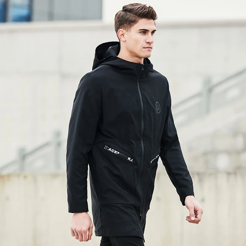 Пионерский лагерь 2017 Новинка весны длинная куртка пальто брендовая мужская