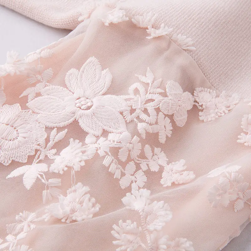 Sweet Beaty Wear Sweater for Female Spring Puff Sleeve Knit Ladies V-neck Chiffon Girls SW833 | Женская одежда