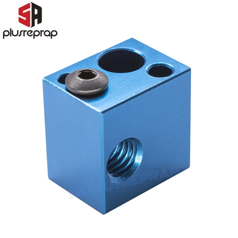 

3D Printer Aluminum Block 16*16*12mm for Thermistor HT-NTC100K Thermocouple V5 V6 J-head Hotend Extruder