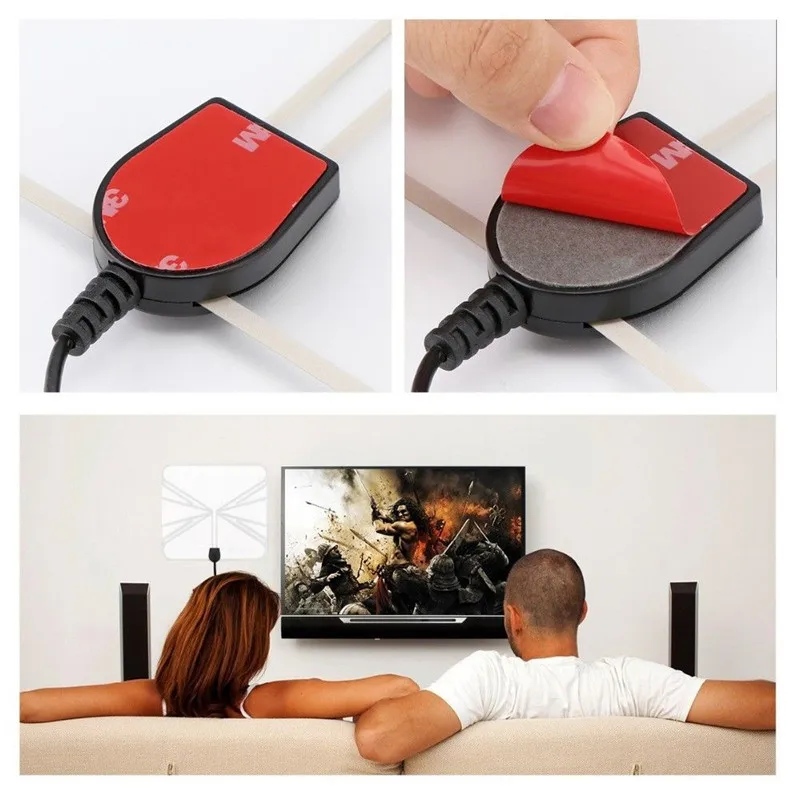 DOITOP Усиленная Внутренняя HD ТВ антенна DVB 20 точек SMA IEC интерфейс наземная цифровая