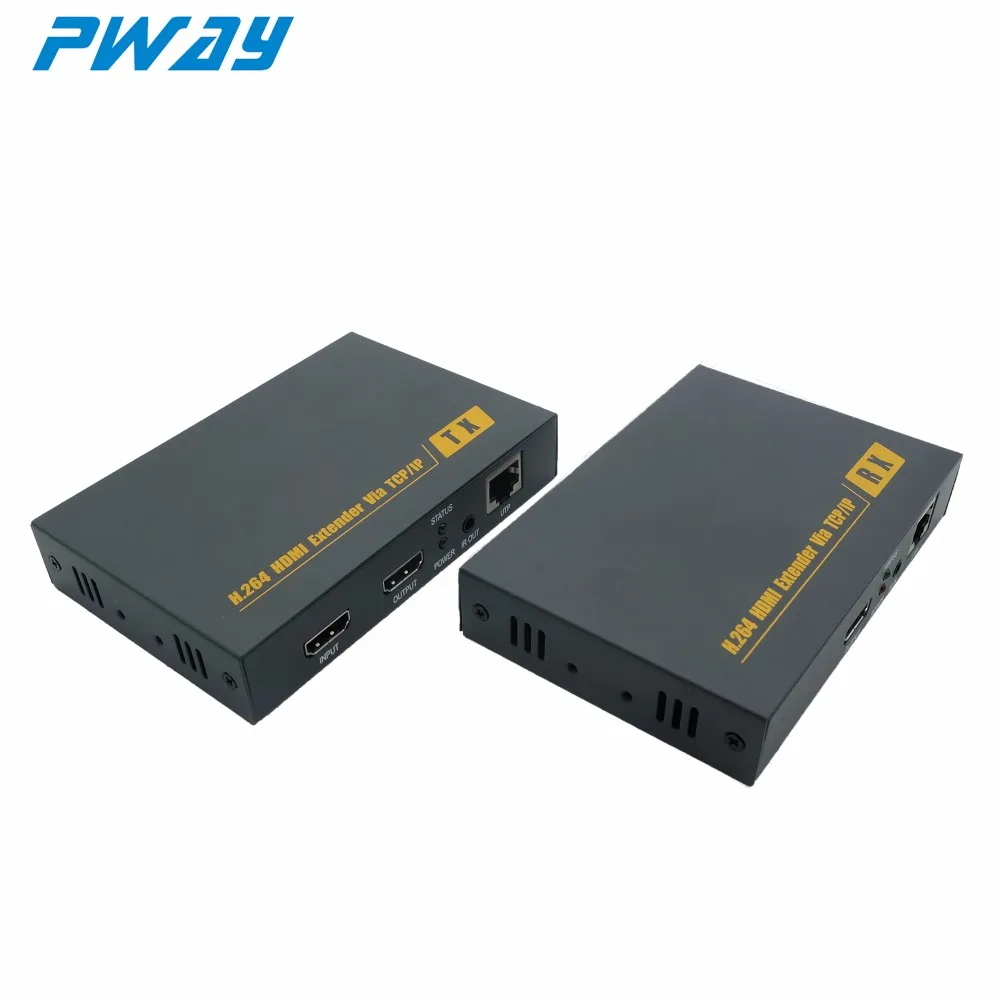 PWAY PW-DT209 1080P HDMI IR удлинитель H.264 200 M/656ft по IP с локальным петельным выходом |